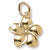 Plumeria Flower charm in Yellow Gold Plated hide-image