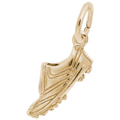 Golf Shoe Charm In Yellow Gold