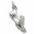 Golf Shoe charm in Sterling Silver hide-image