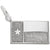 Texas Flag Charm In Sterling Silver