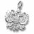 Russian Eagle charm in Sterling Silver hide-image