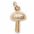 Mushroom charm in Yellow Gold Plated hide-image