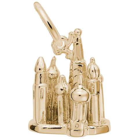 St. Basil'S Cathedral Charm In Yellow Gold