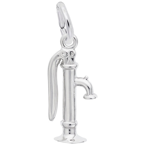 Pump Charm In Sterling Silver