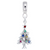 Christmas Tree charm dangle bead in Sterling Silver hide-image