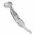 Feather Pen charm in 14K White Gold hide-image