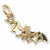 Bat Charm in 10k Yellow Gold hide-image