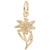 Edelweiss Charm in Yellow Gold Plated