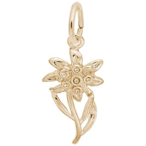Edelweiss Charm In Yellow Gold