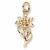 Edelweiss charm in Yellow Gold Plated hide-image