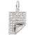 Quilt Charm In Sterling Silver