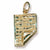Quilt Charm in 10k Yellow Gold hide-image