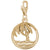 Palm Charm In Yellow Gold