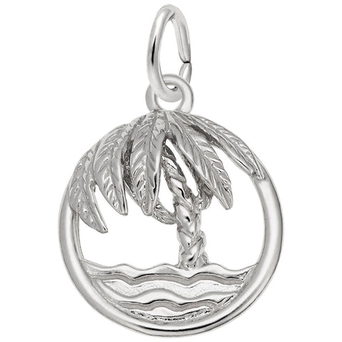 Palm Charm In Sterling Silver