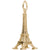 Eiffel Tower Charm in Yellow Gold Plated