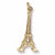 Eiffel Tower charm in Yellow Gold Plated hide-image
