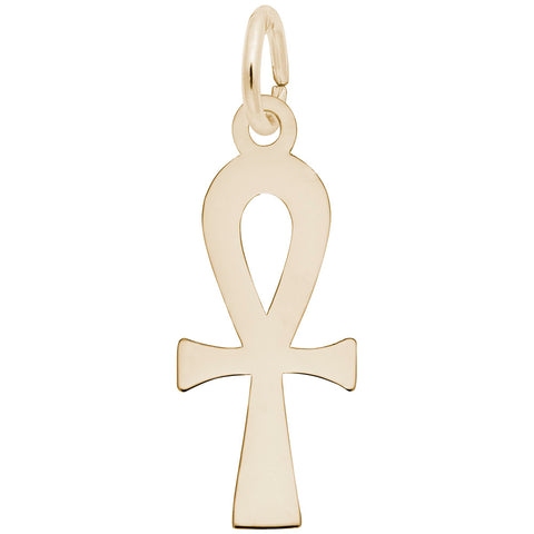 Ankh Charm In Yellow Gold