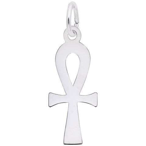 Ankh Charm In Sterling Silver
