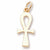 Ankh Charm in 10k Yellow Gold hide-image