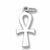 Ankh charm in 14K White Gold hide-image
