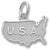 Usa Map charm in Sterling Silver hide-image