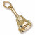 Hand Bell charm in Yellow Gold Plated hide-image