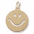 Happy Face charm in Yellow Gold Plated hide-image