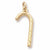 Candy Cane charm in Yellow Gold Plated hide-image