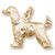 Afghan Dog Charm in 10k Yellow Gold hide-image