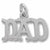 Dad charm in 14K White Gold hide-image