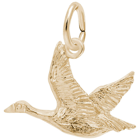 Canada Goose Charm In Yellow Gold