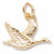 Canada Goose charm in Yellow Gold Plated hide-image