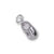 Baby Shoes charm in 14K White Gold hide-image