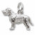 Labrador Dog charm in Sterling Silver hide-image