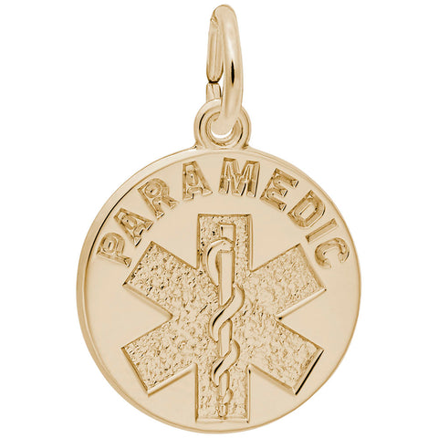 Paramedic Charm In Yellow Gold