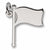 Single Flag charm in Sterling Silver hide-image