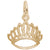 Tiara Charm in Yellow Gold Plated