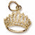 Tiara charm in Yellow Gold Plated hide-image