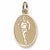 Female Runner charm in Yellow Gold Plated hide-image