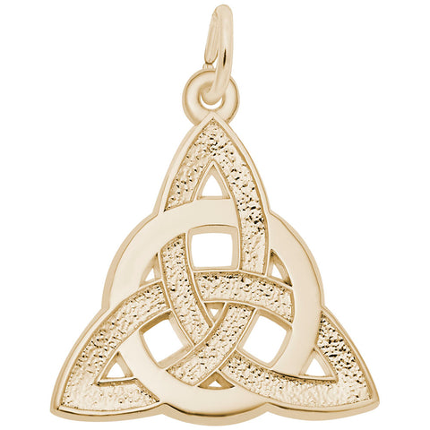 Celtic Circle Of Life Charm in Yellow Gold Plated