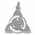 Celtic Circle Of Life charm in 14K White Gold hide-image