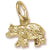 Black Bear Small charm in Yellow Gold Plated hide-image