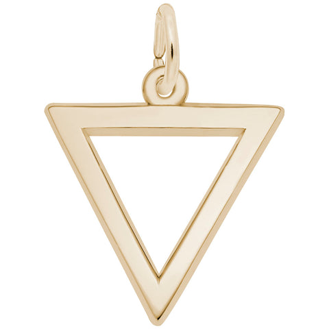 Triangle Charm in Yellow Gold Plated