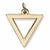 Triangle charm in Yellow Gold Plated hide-image