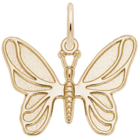 Butterfly Charm In Yellow Gold