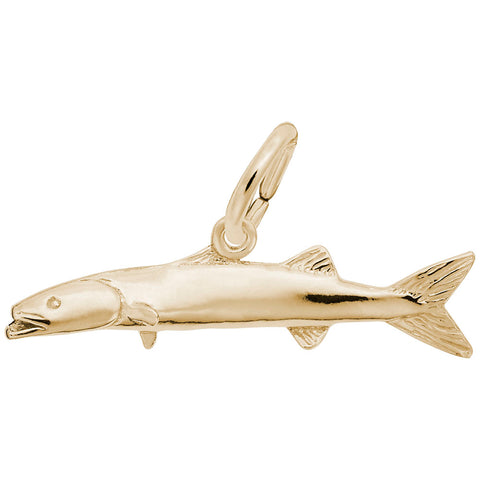 Barracuda Fish Charm in Yellow Gold Plated