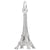 Eiffel Tower Charm In 14K White Gold