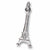 Eiffel Tower charm in 14K White Gold hide-image