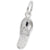 Sandal Charm In 14K White Gold