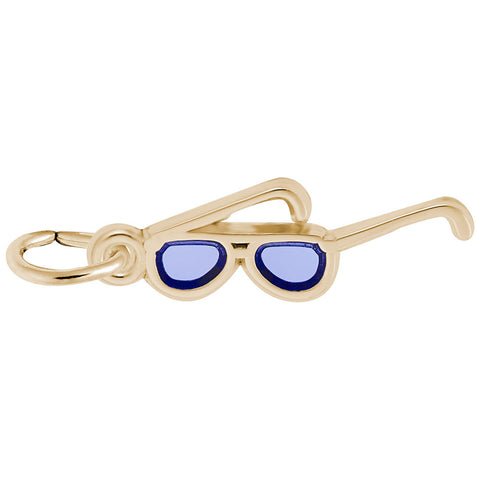 Sunglasses Charm in Yellow Gold Plated